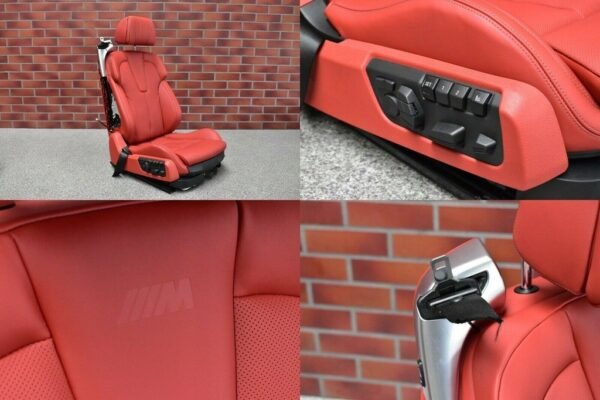 BMW M6 F06 complete interior with set of red seating sofa - Image 7