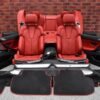 BMW M6 F06 complete interior with set of red seating sofa