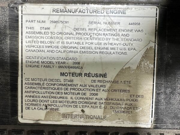 International DT466 Engine For Sale - Image 5