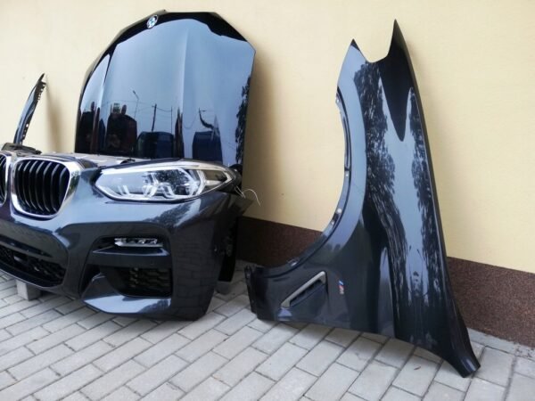 BMW X3 Hood Fender, Bumper, Headlight & Radiator for Sale - Image 3
