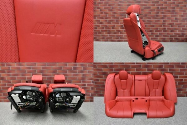 BMW M6 F06 complete interior with set of red seating sofa - Image 6